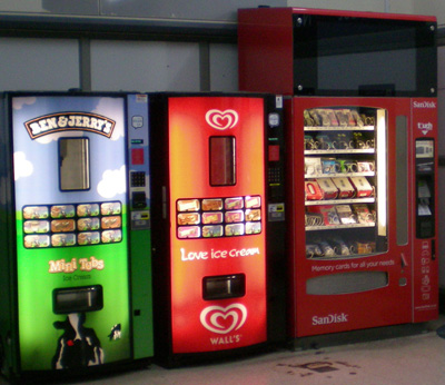 Vending Machines at Gatwick Airport